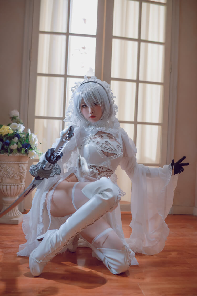 [cosplay]水淼-花嫁黑白2B[55P/107MB]