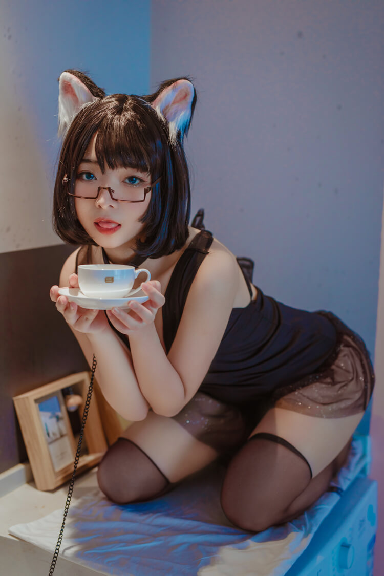 [cosplay]yuuhui玉汇 – 猫猫头黑裙子[10P/110MB]