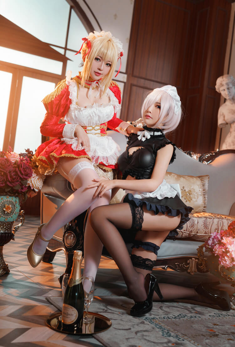 [cosplay]面饼仙儿新写真&半半子Claudius x Kyrielight Maid[21P/223MB]